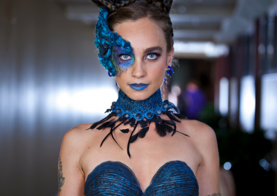 design, KAT • model, Devon le Fae • hair, Charlotte Cat Murphy • makeup, Vanessa Sogan • photo credit, Max Ganly